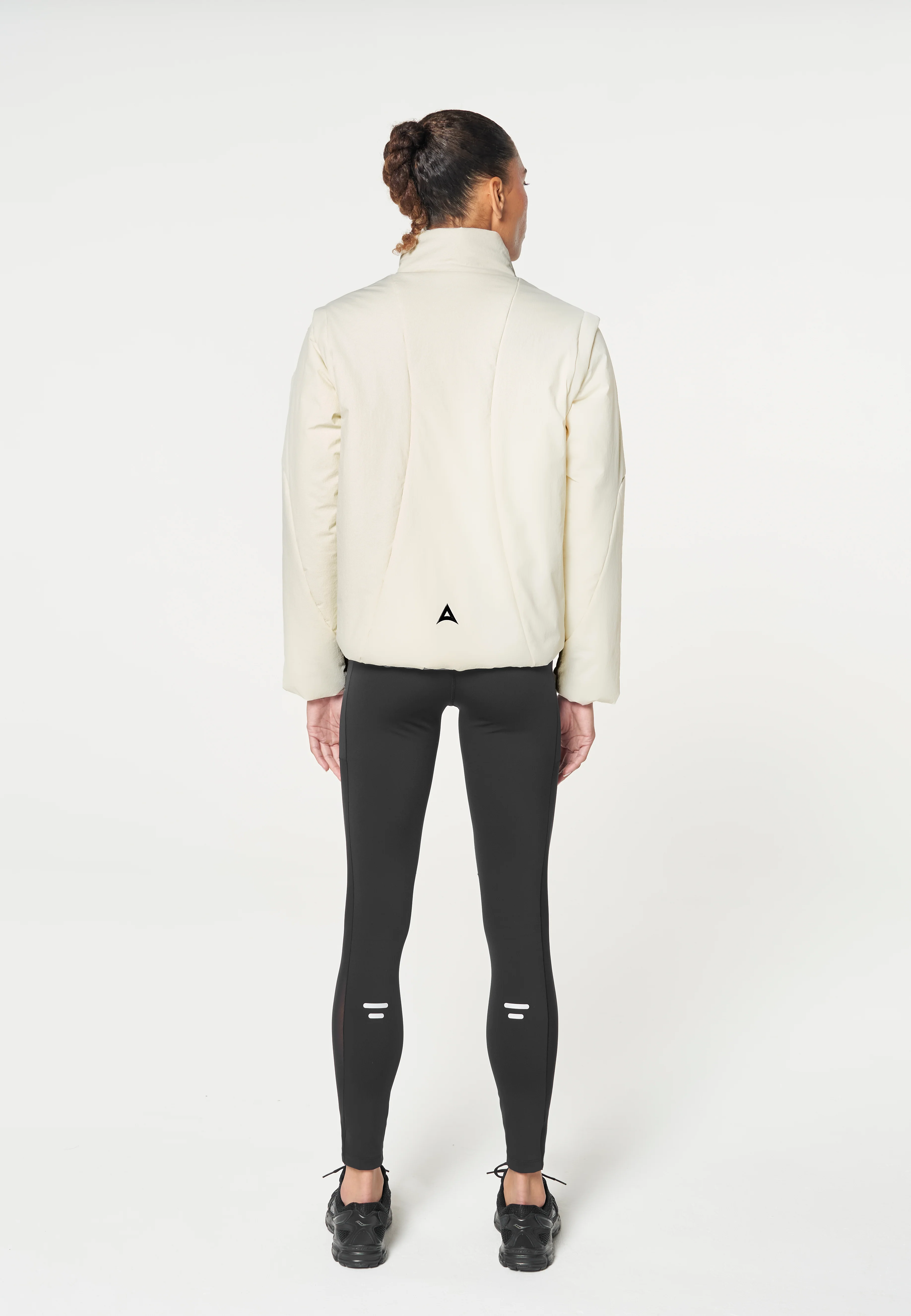 Women's Lightweight Padded Jacket - Ecru - Image 10