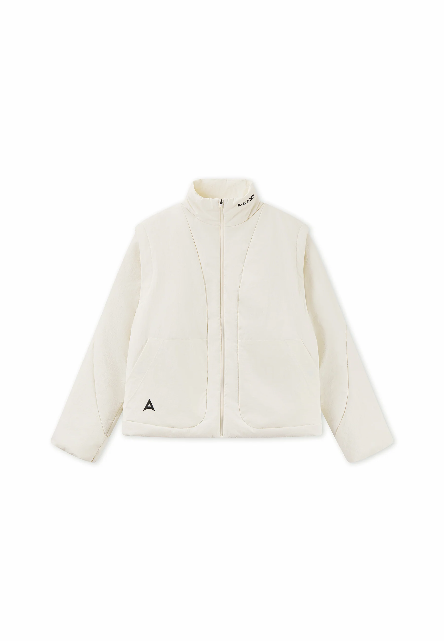 Women's Lightweight Padded Jacket - Ecru - Image 11