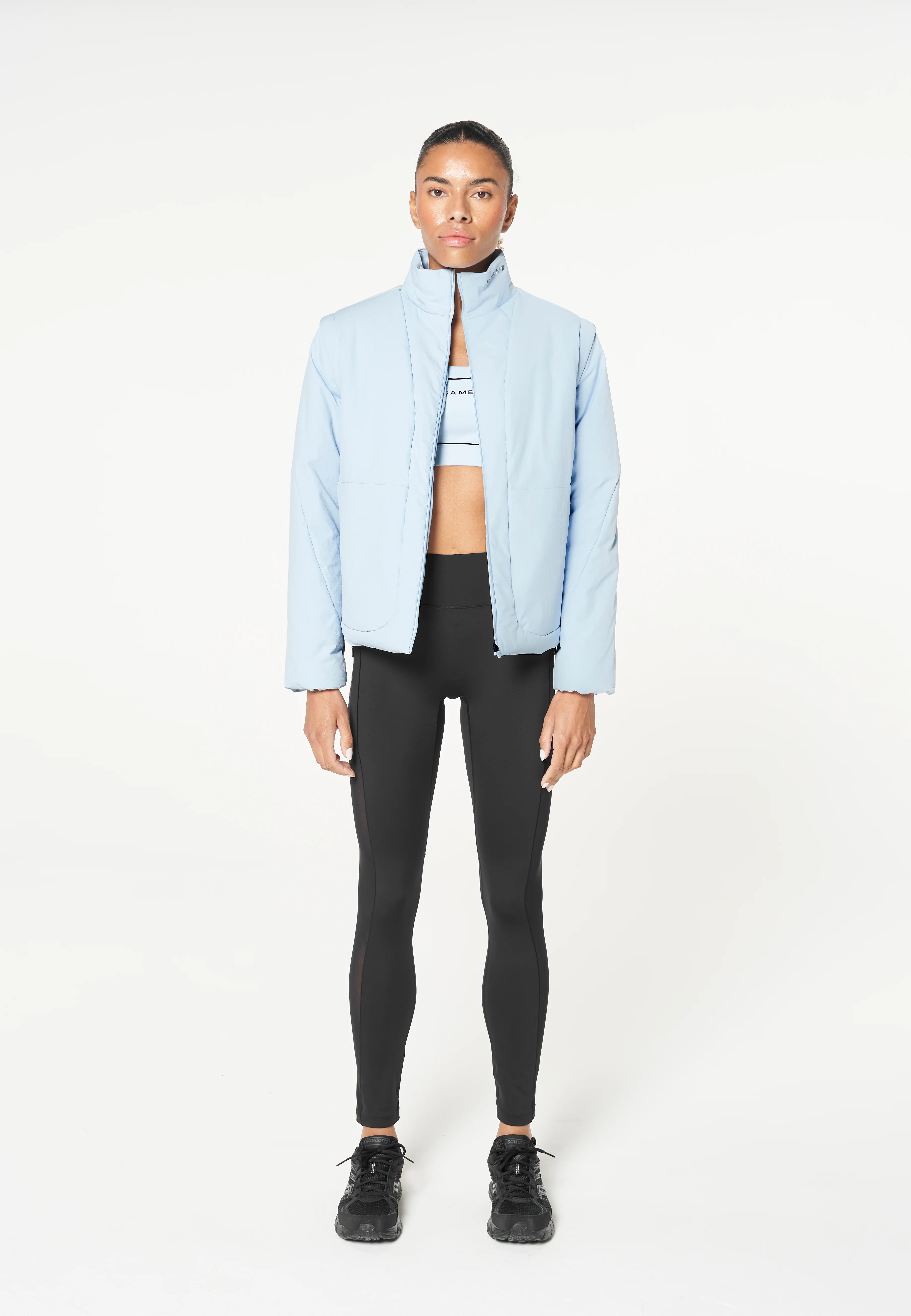 Women's Lightweight Padded Jacket - Pale Blue - Image 11