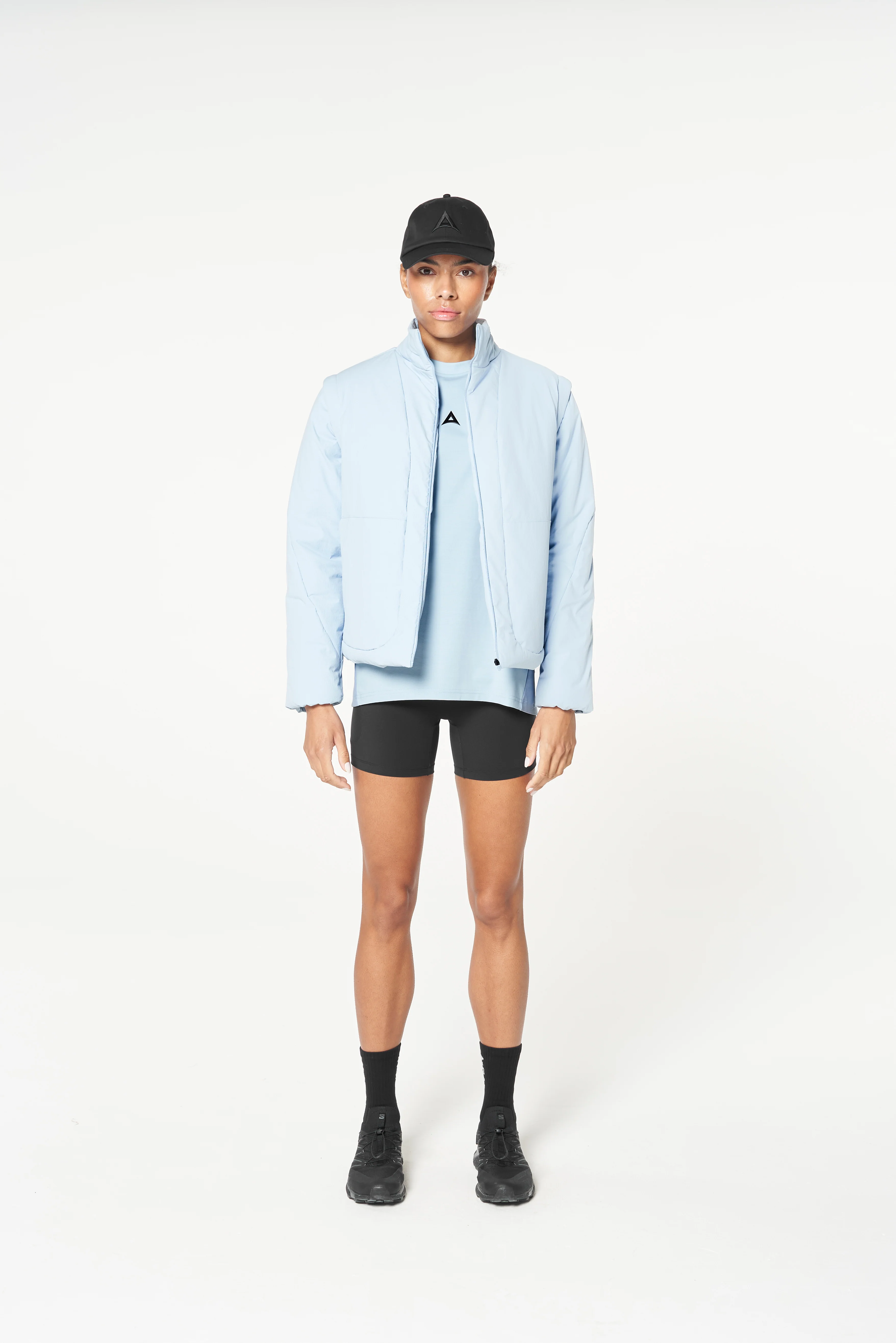 Women's Lightweight Padded Jacket - Pale Blue - Image 12