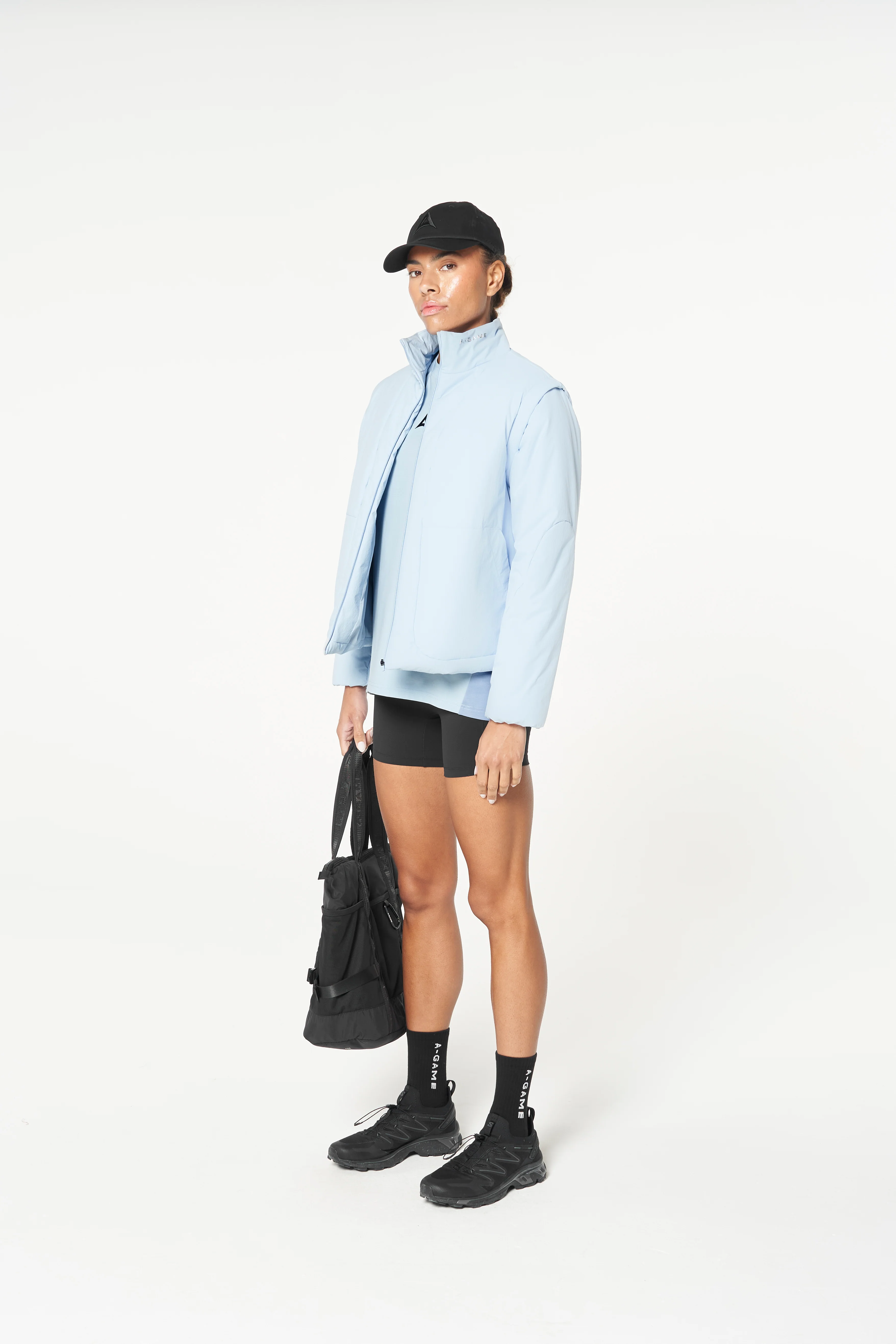Women's Lightweight Padded Jacket - Pale Blue - Image 13