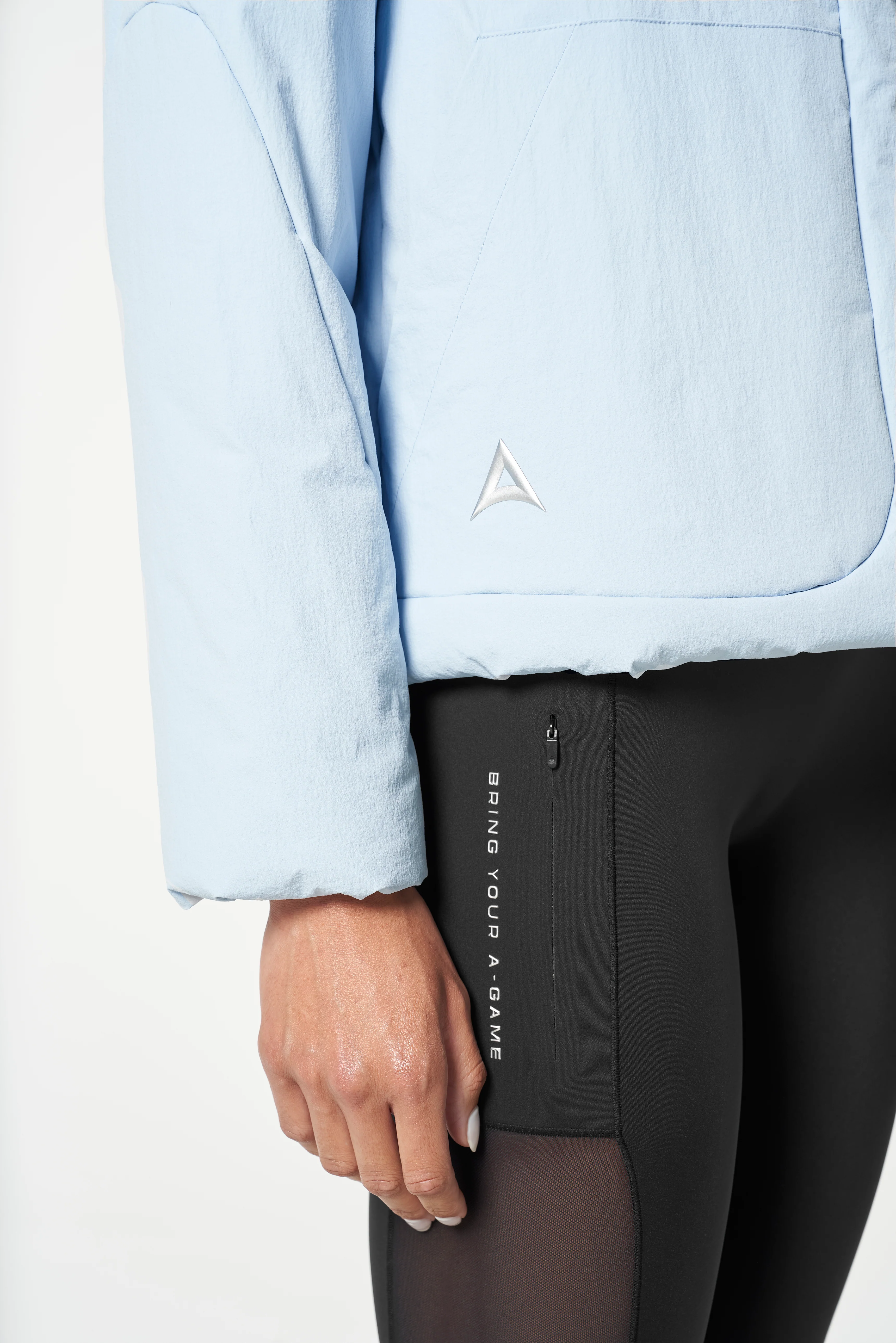 Women's Lightweight Padded Jacket - Pale Blue - Image 4