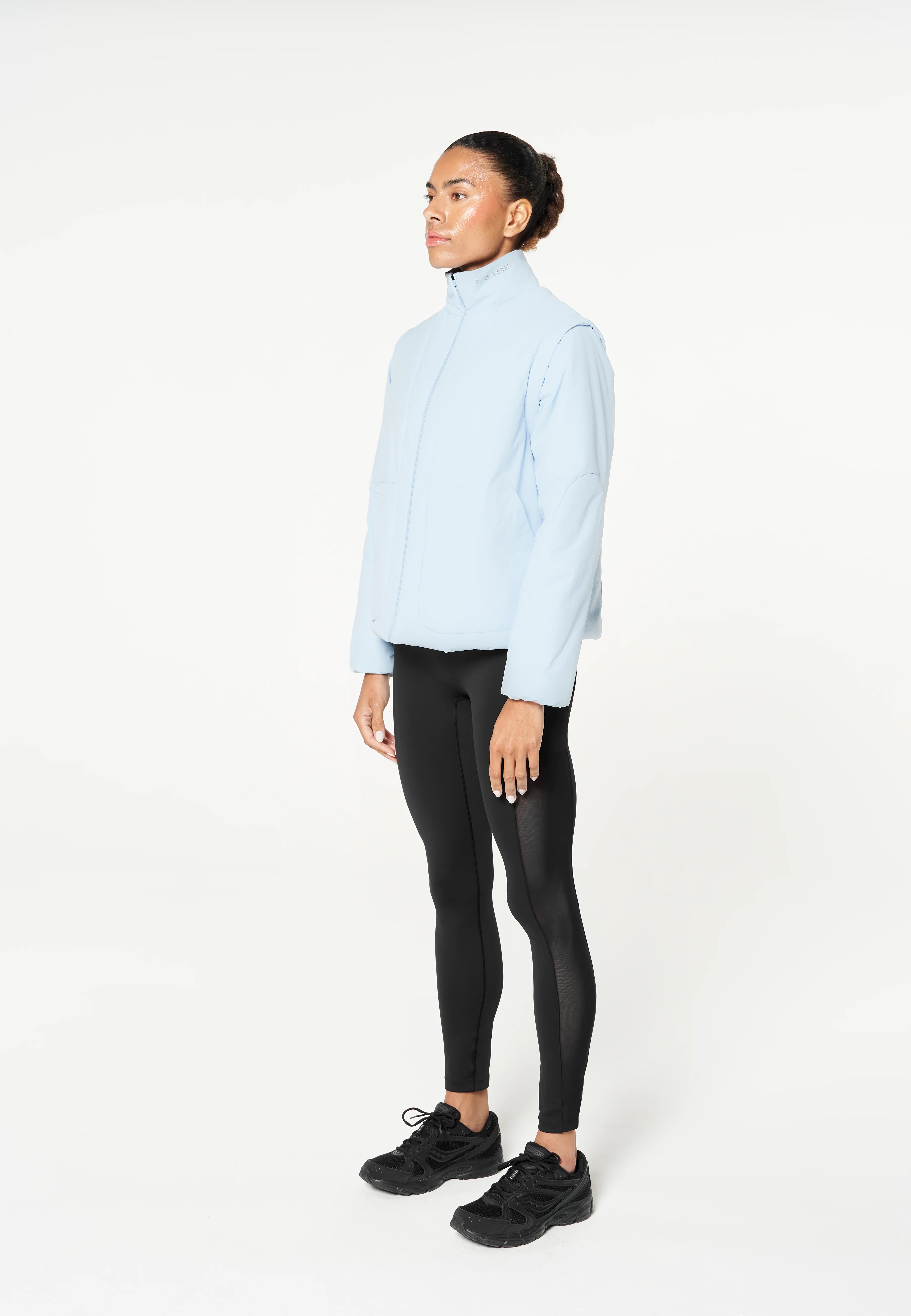Women's Lightweight Padded Jacket - Pale Blue - Image 8