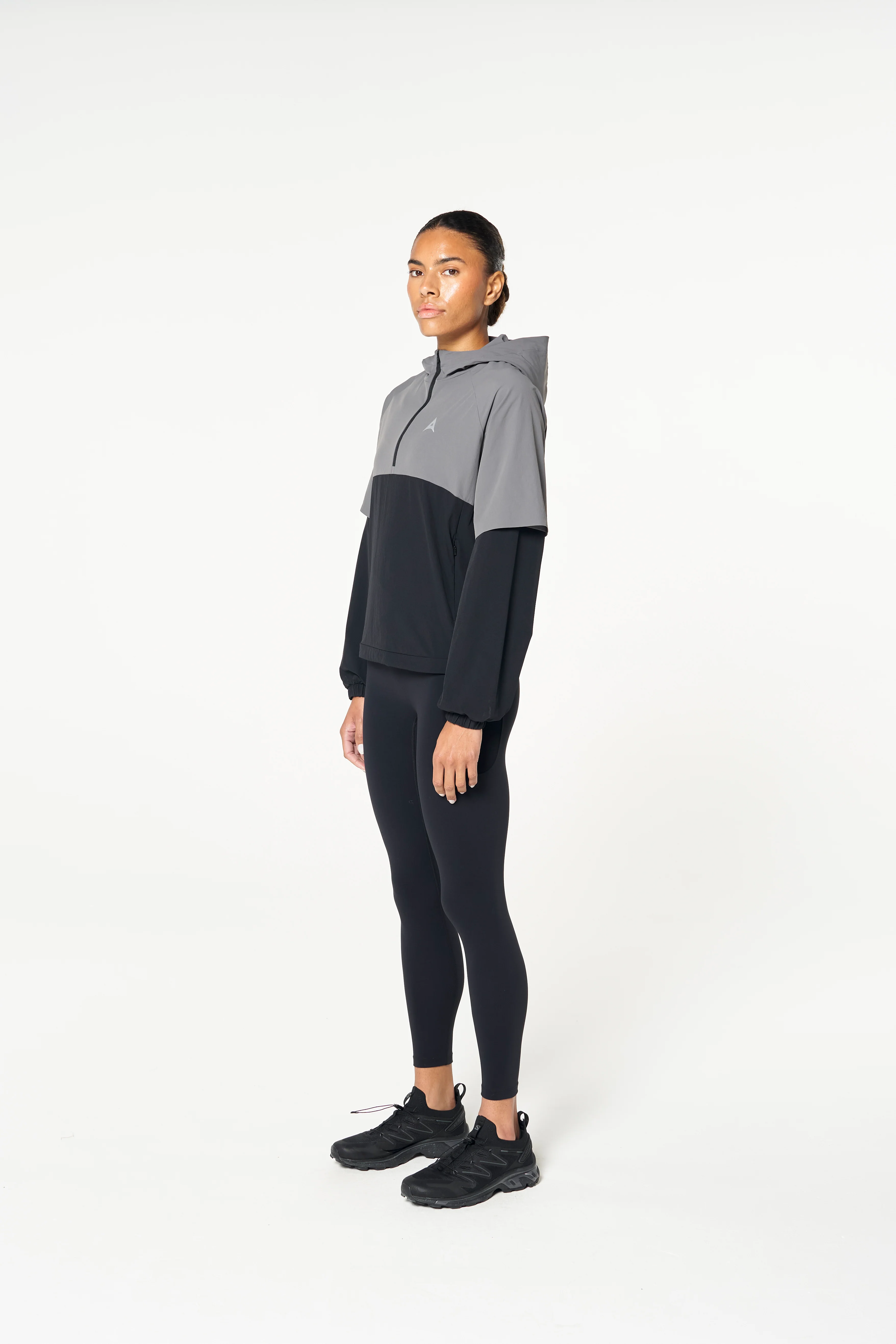 Women's Quarter Zip Jacket - Black - Image 5