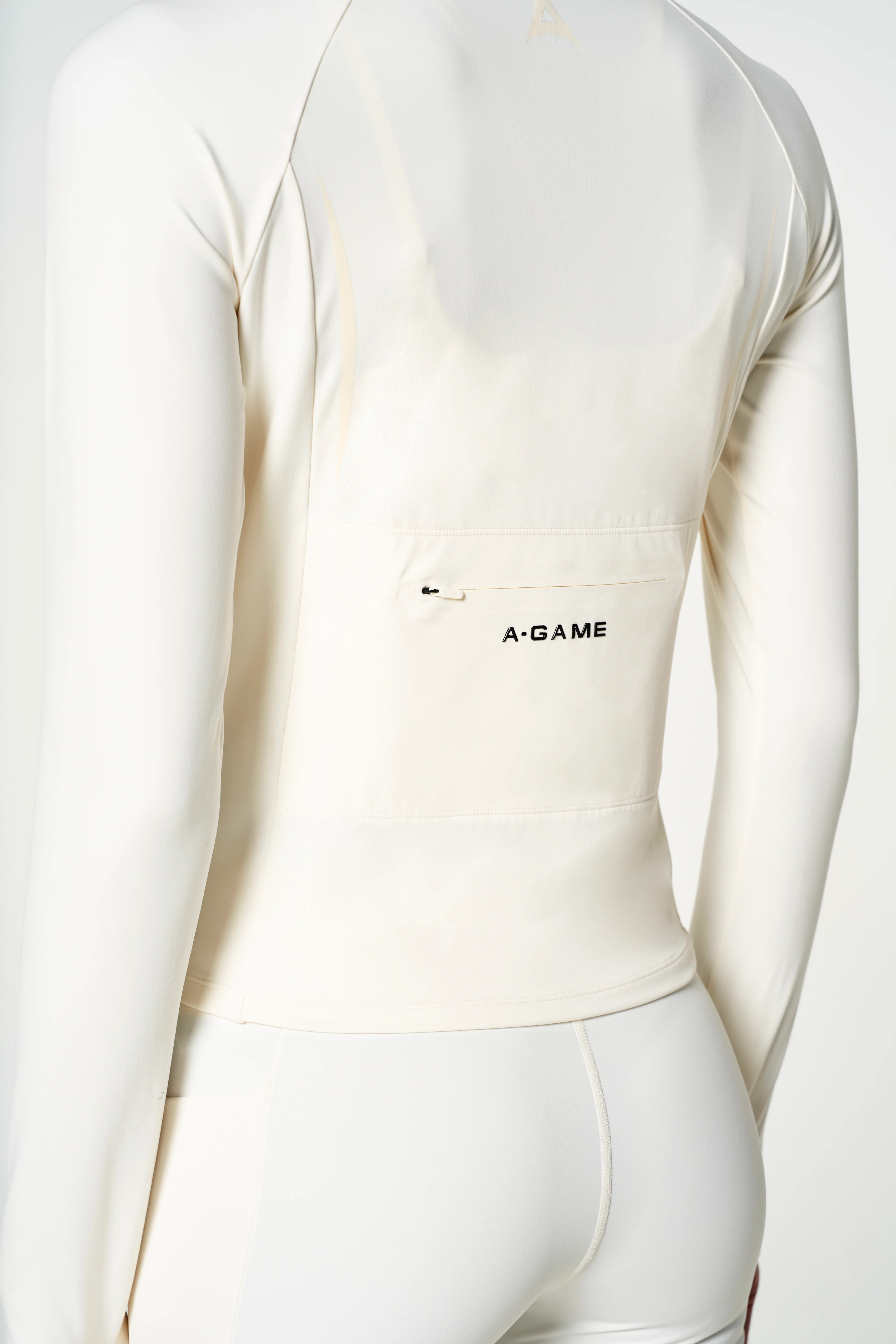 Women's Core Training 1/4 Zip - Ecru - Image 3