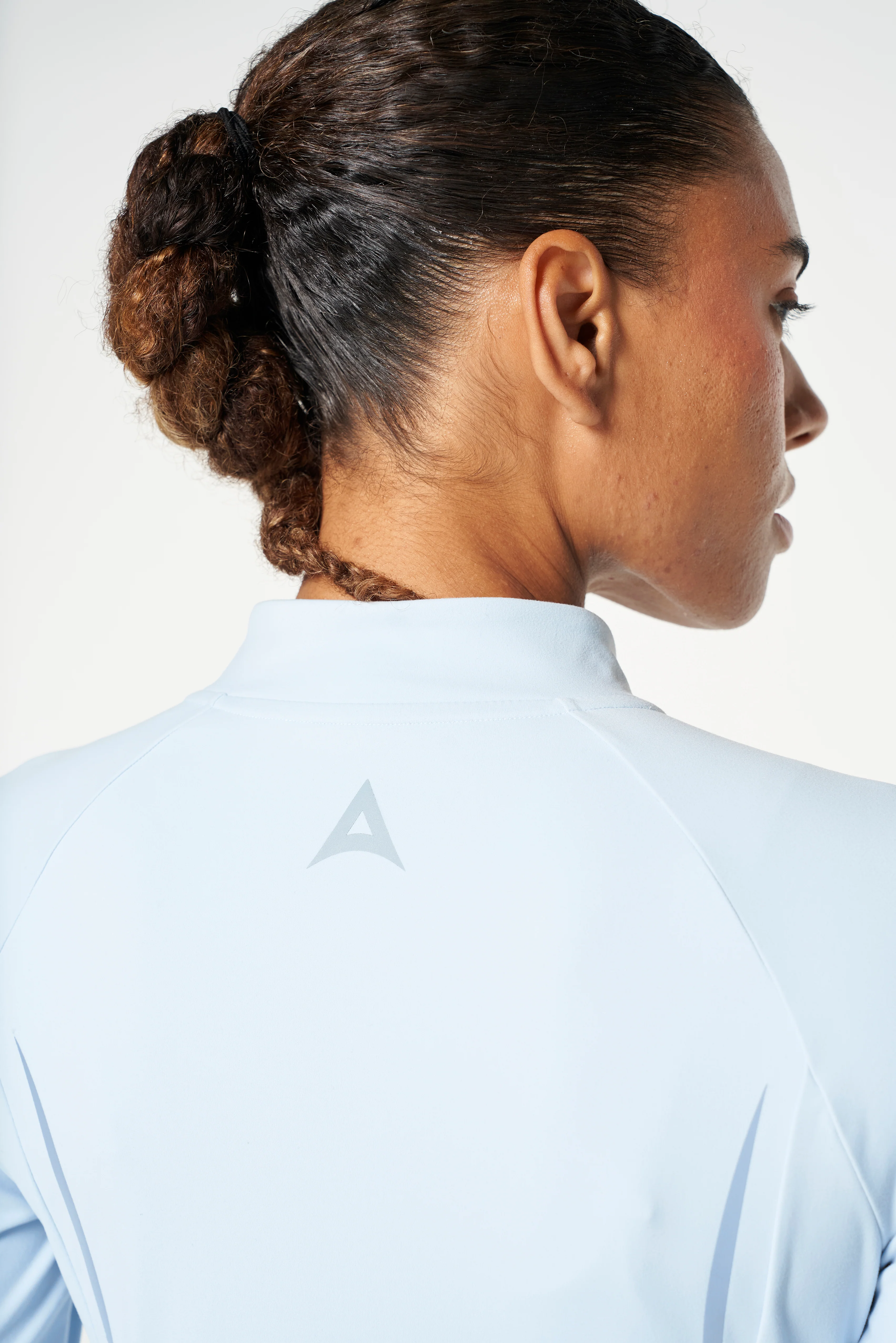 Women's Core Training 1/4 Zip - Pale Blue - Image 5